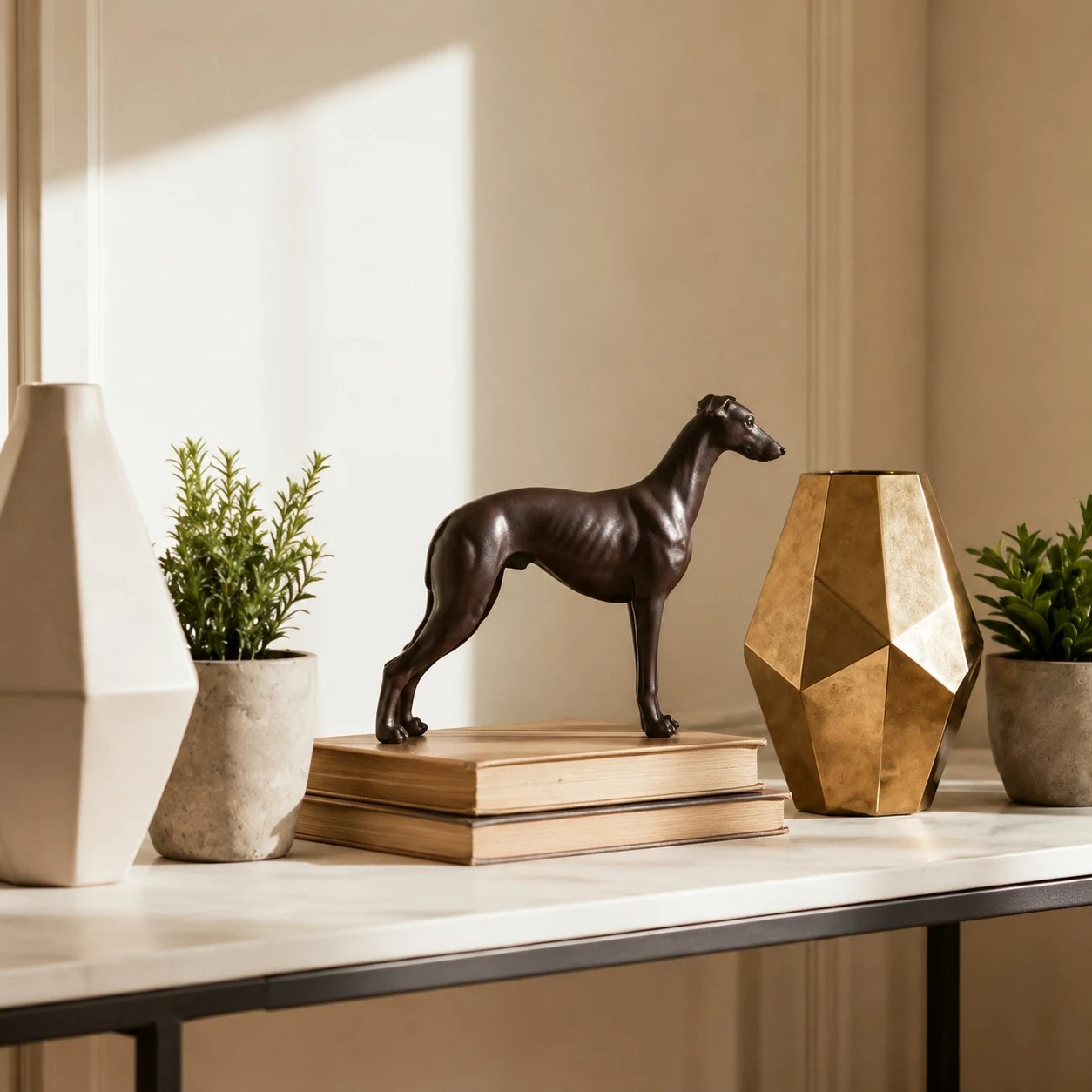 Greyhound scene standing