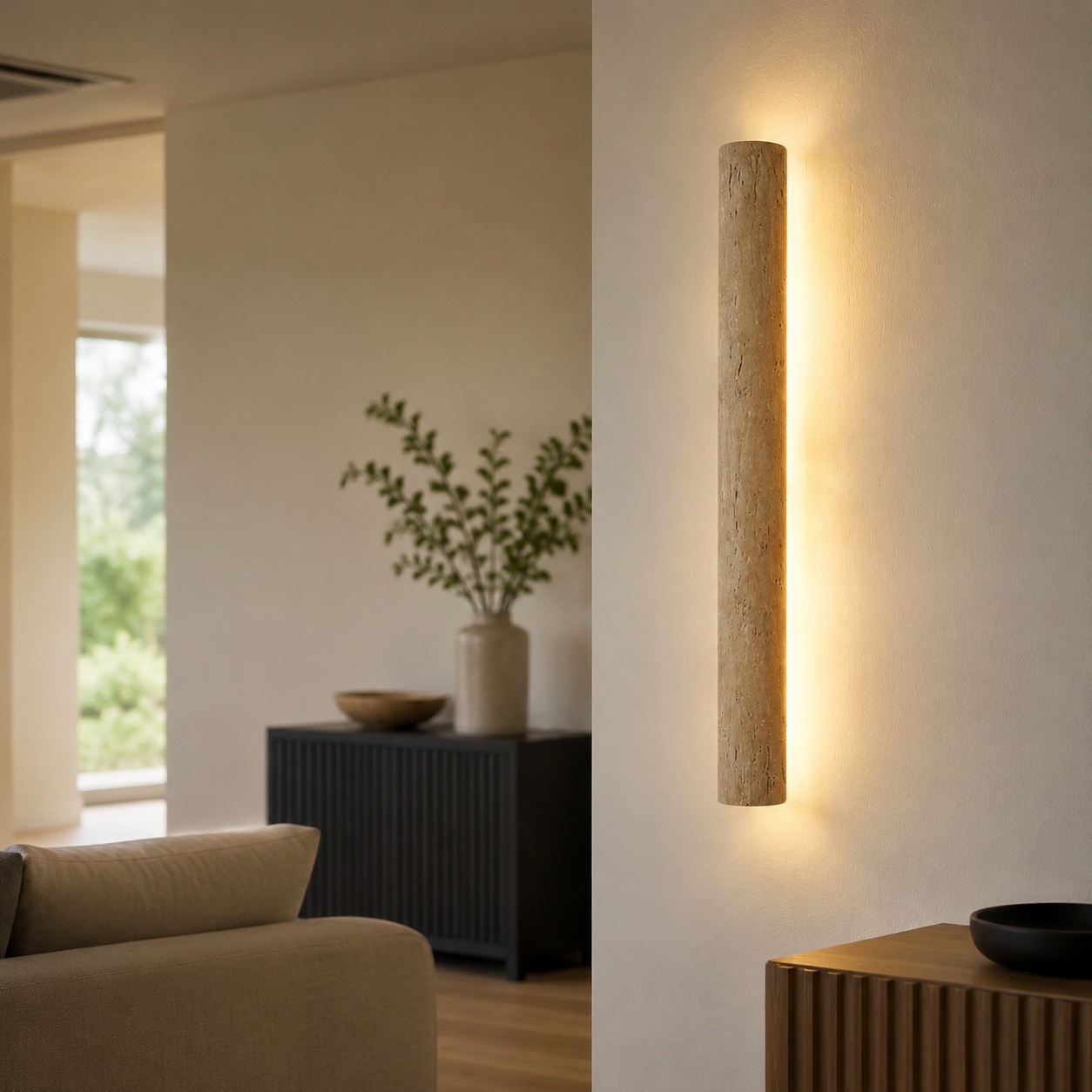 Outdoor wall light scene