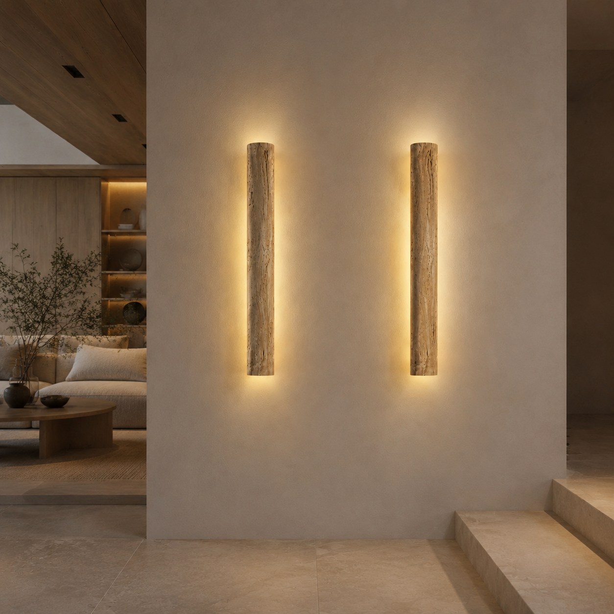 Outdoor wall light scene