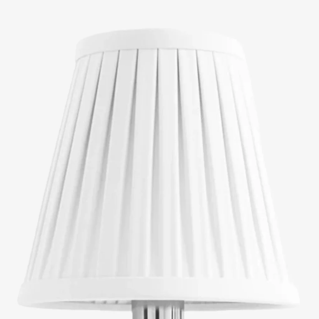 Pleated linen shade