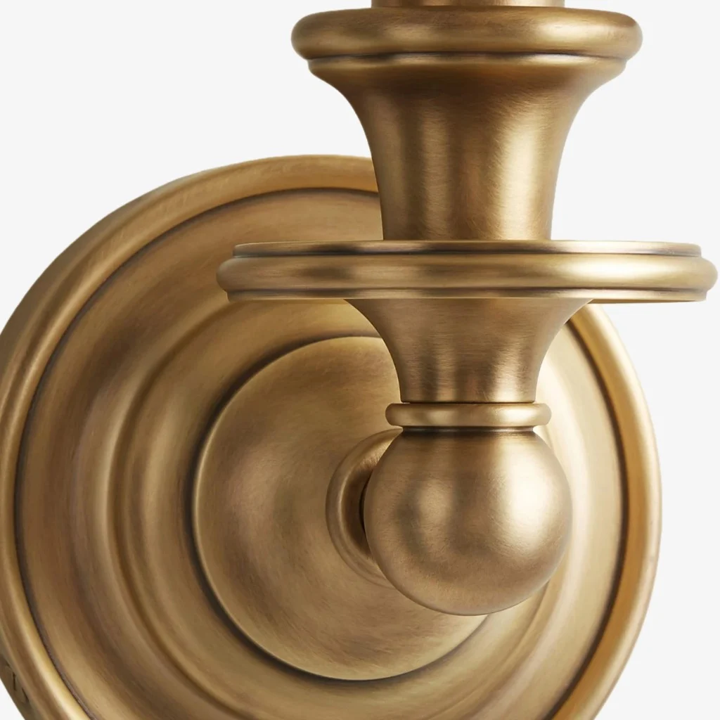 Brass canopy and arm
