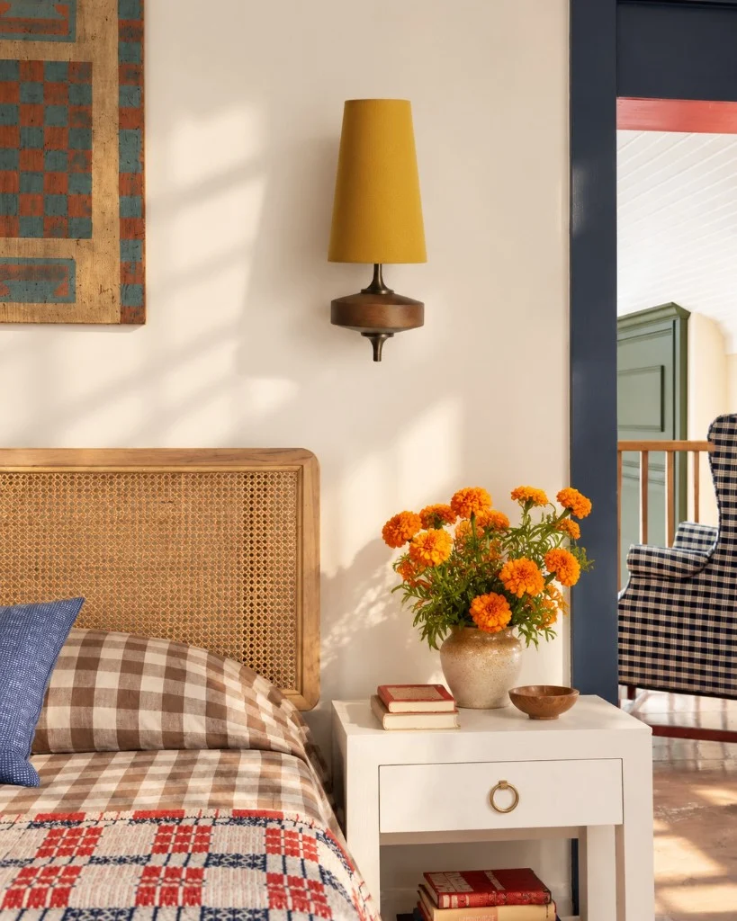 Diora wall lamp in a bedroom