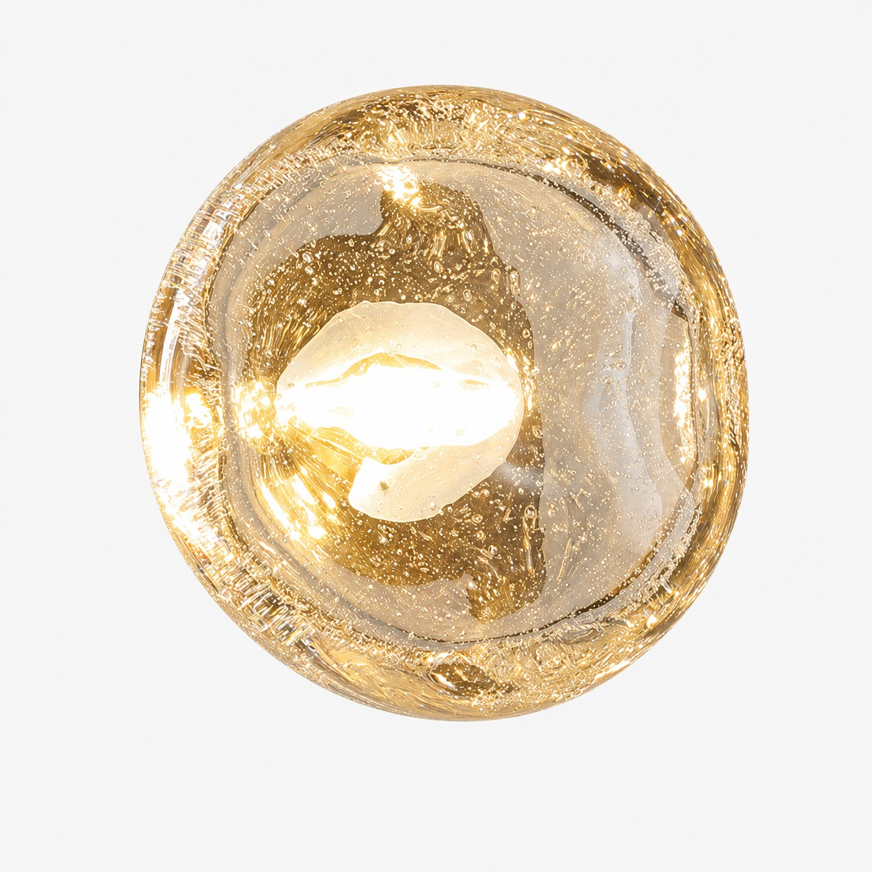 Illuminated bubble crystal detail