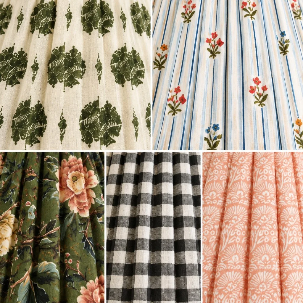 Solmire printed shade fabric details