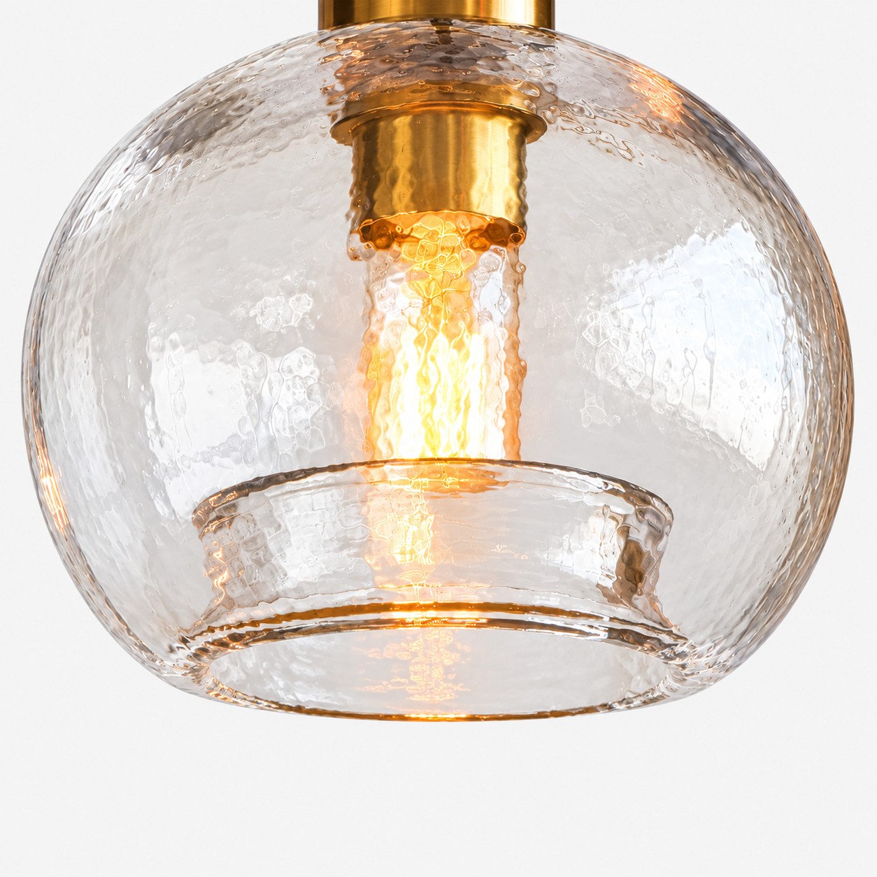 Textured Glass Globe Pendant with marble glass options and single or pair sets