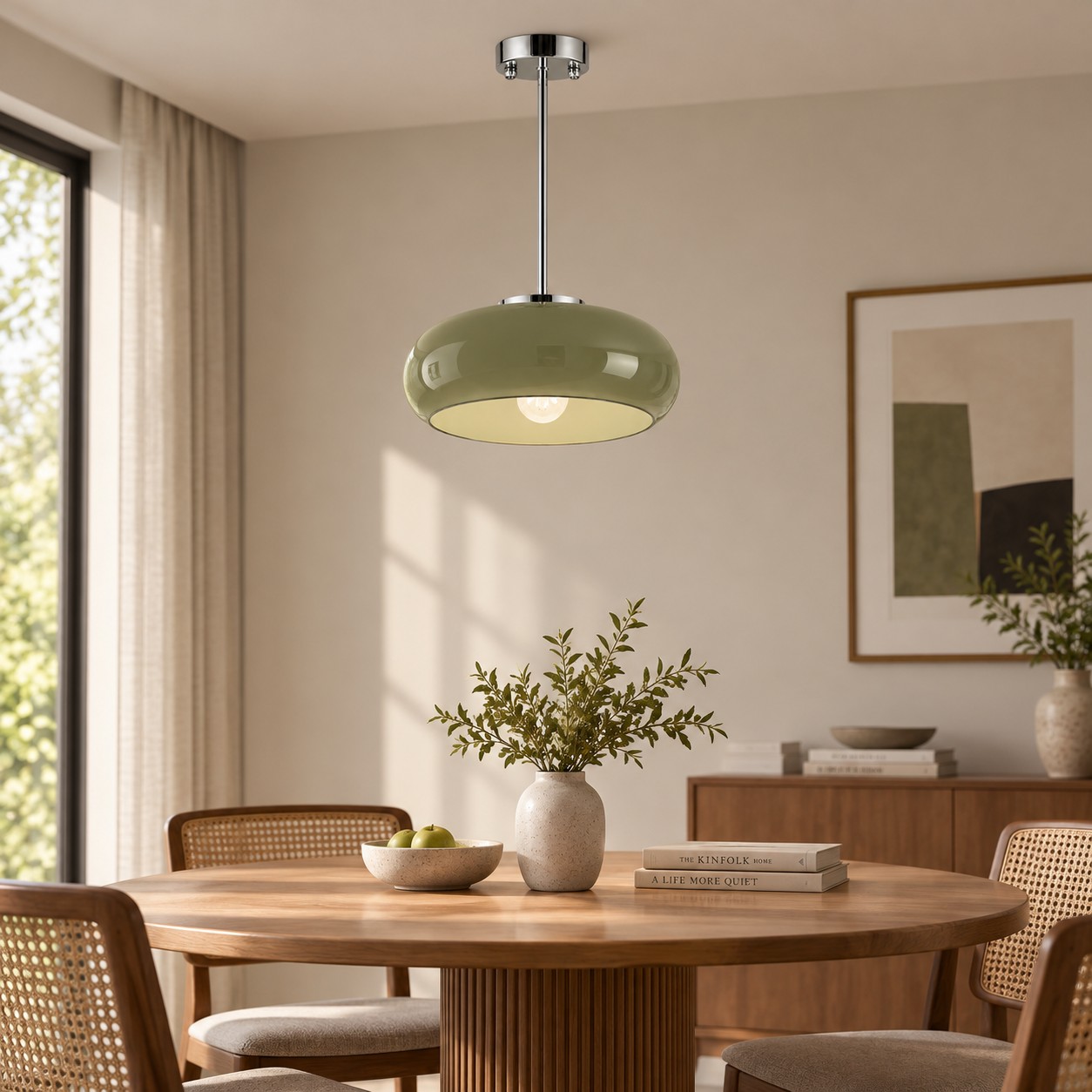 Bauvia Ceiling Light with Bauhaus lines and colour options