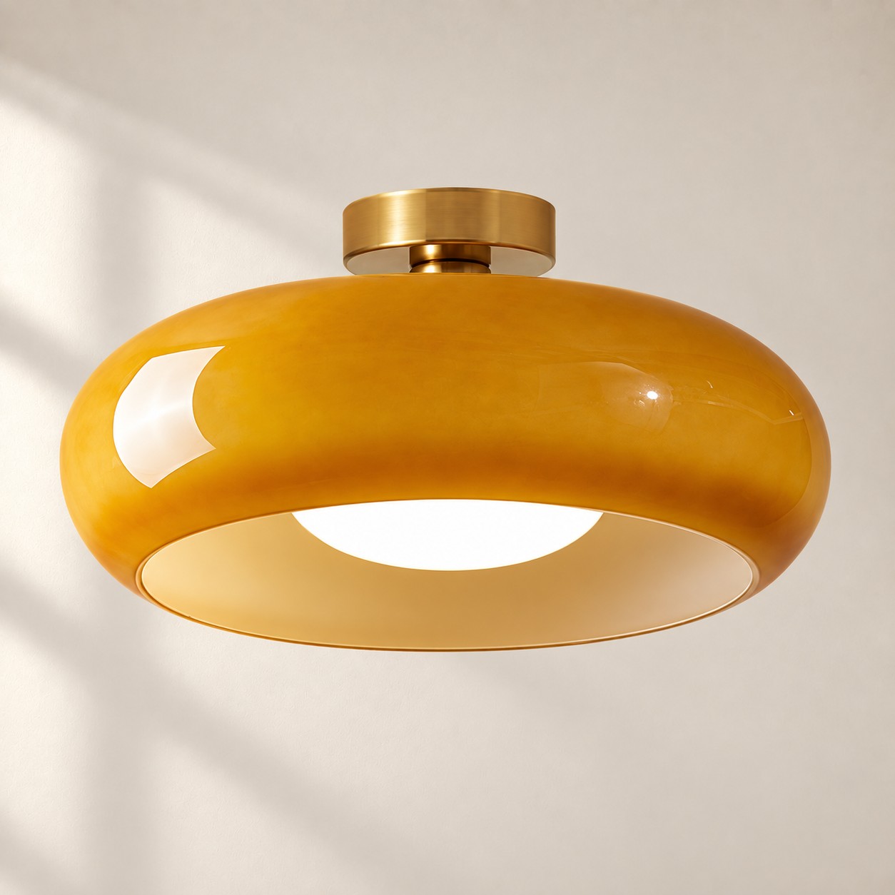 Bauvia Ceiling Light with Bauhaus lines and colour options