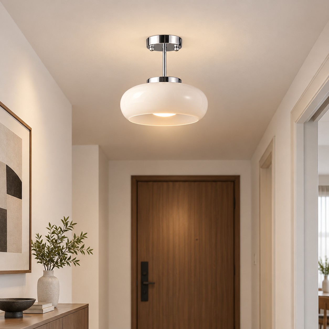 Bauvia Ceiling Light with Bauhaus lines and colour options