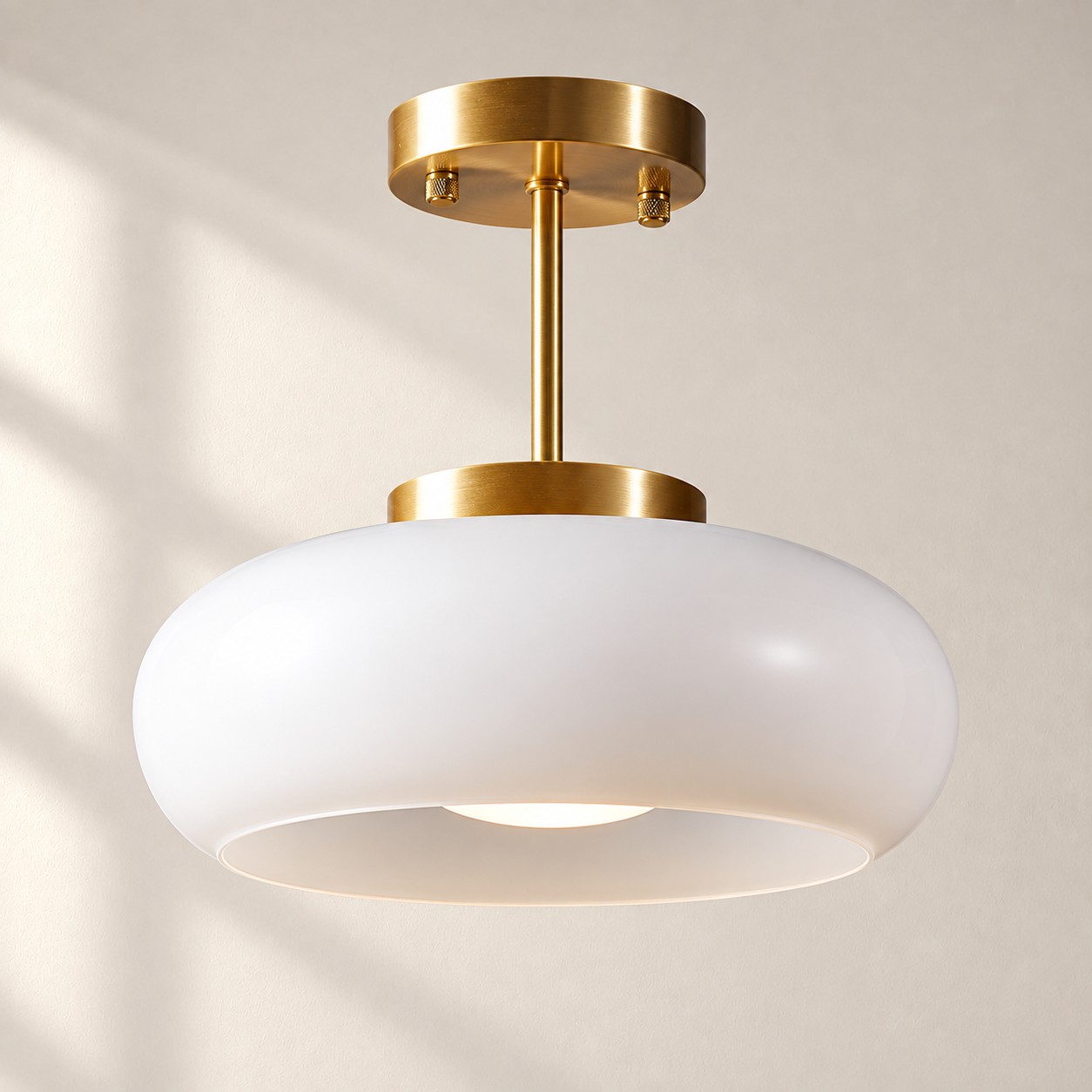 Bauvia Ceiling Light with Bauhaus lines and colour options