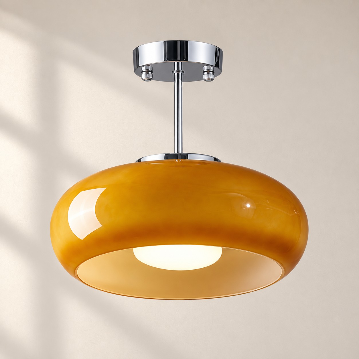 Bauvia Ceiling Light with Bauhaus lines and colour options