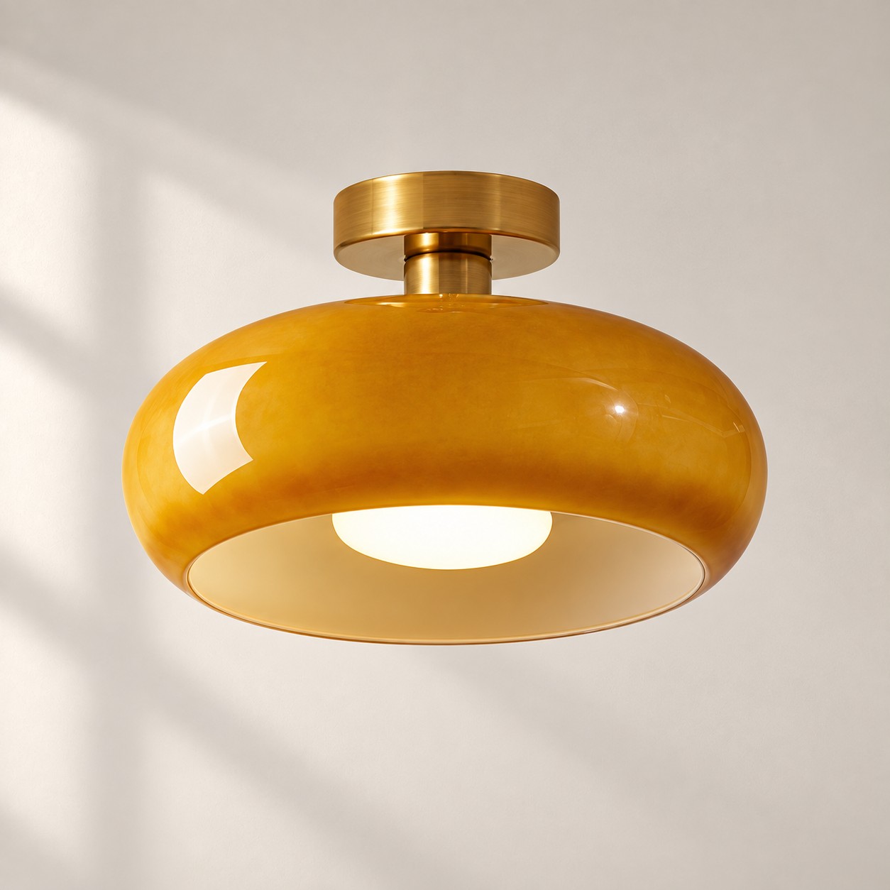 Bauvia Ceiling Light with Bauhaus lines and colour options