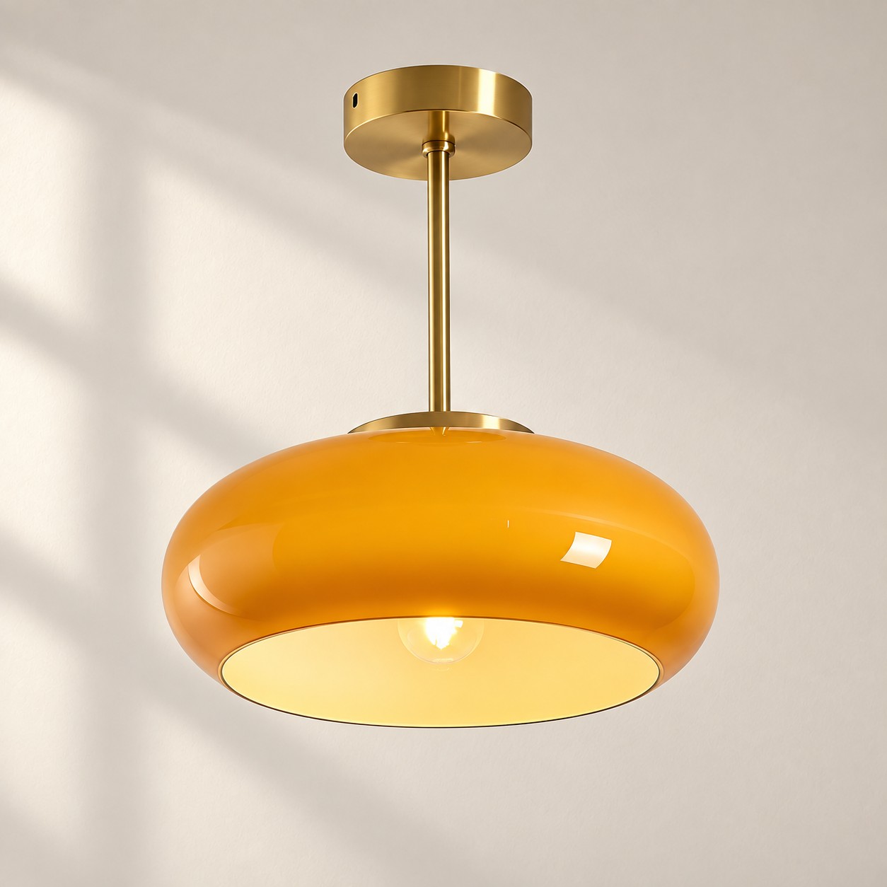 Bauvia Ceiling Light with Bauhaus lines and colour options