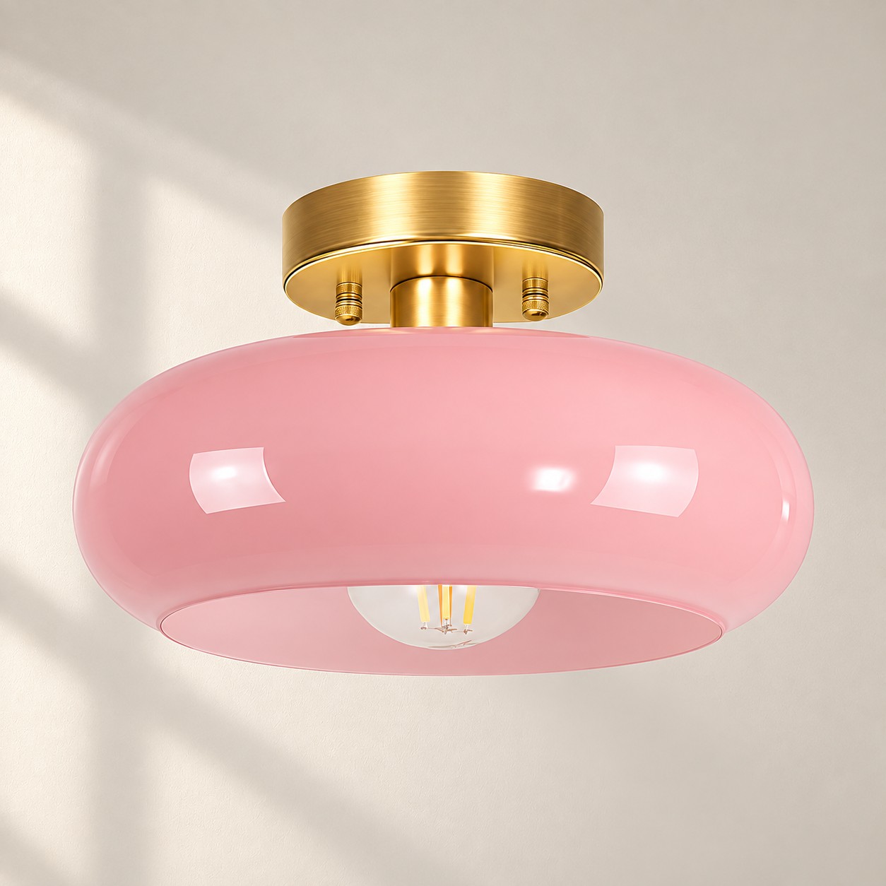 Bauvia Ceiling Light with Bauhaus lines and colour options