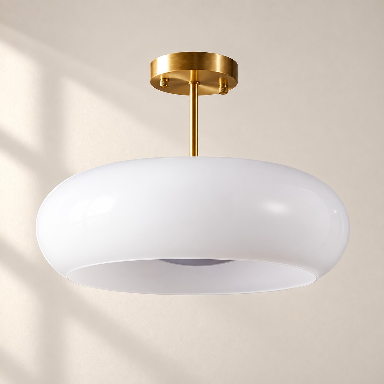 Bauvia Ceiling Light with Bauhaus lines and colour options