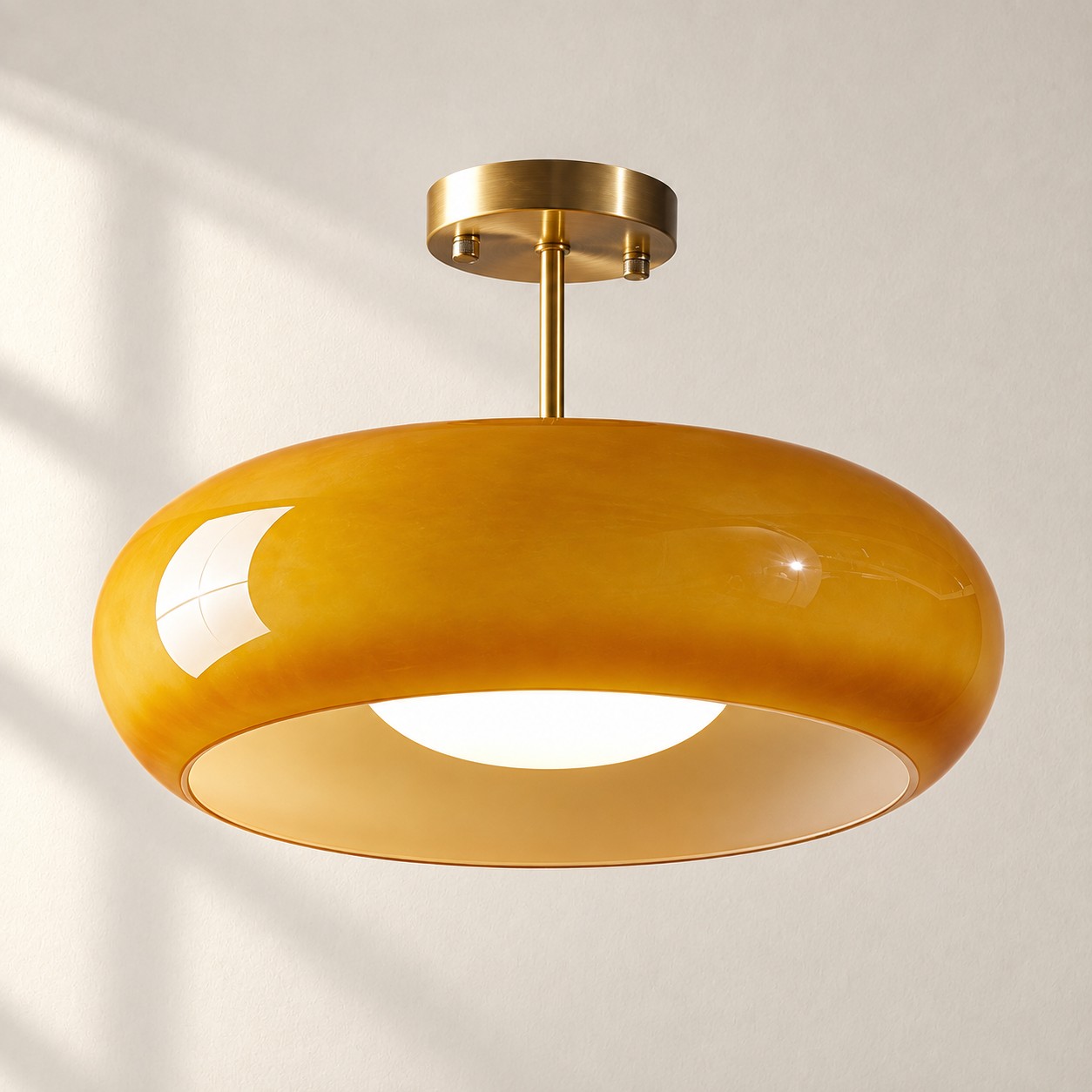 Bauvia Ceiling Light with Bauhaus lines and colour options