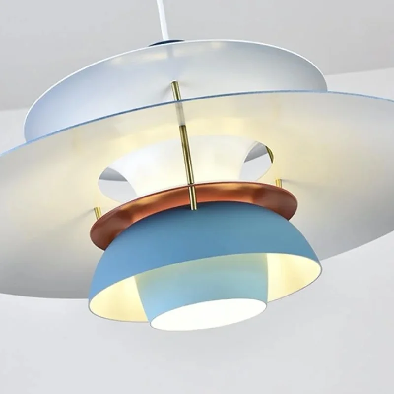 Nested shades with a copper ring