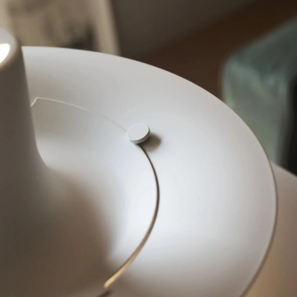 White shade fastener