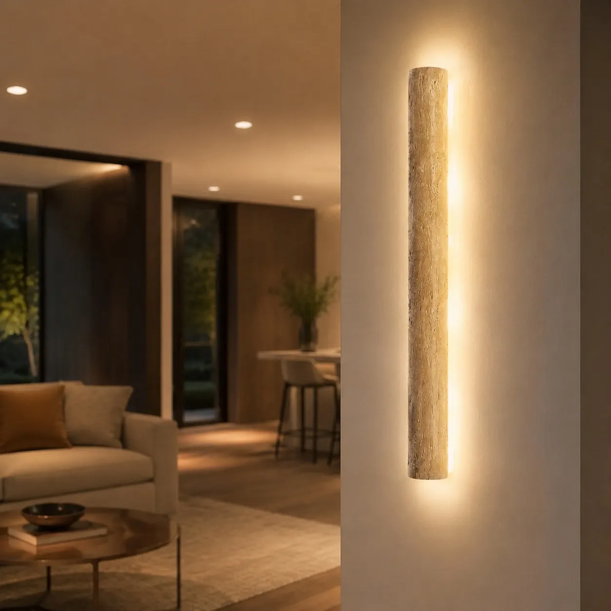 Outdoor wall light scene
