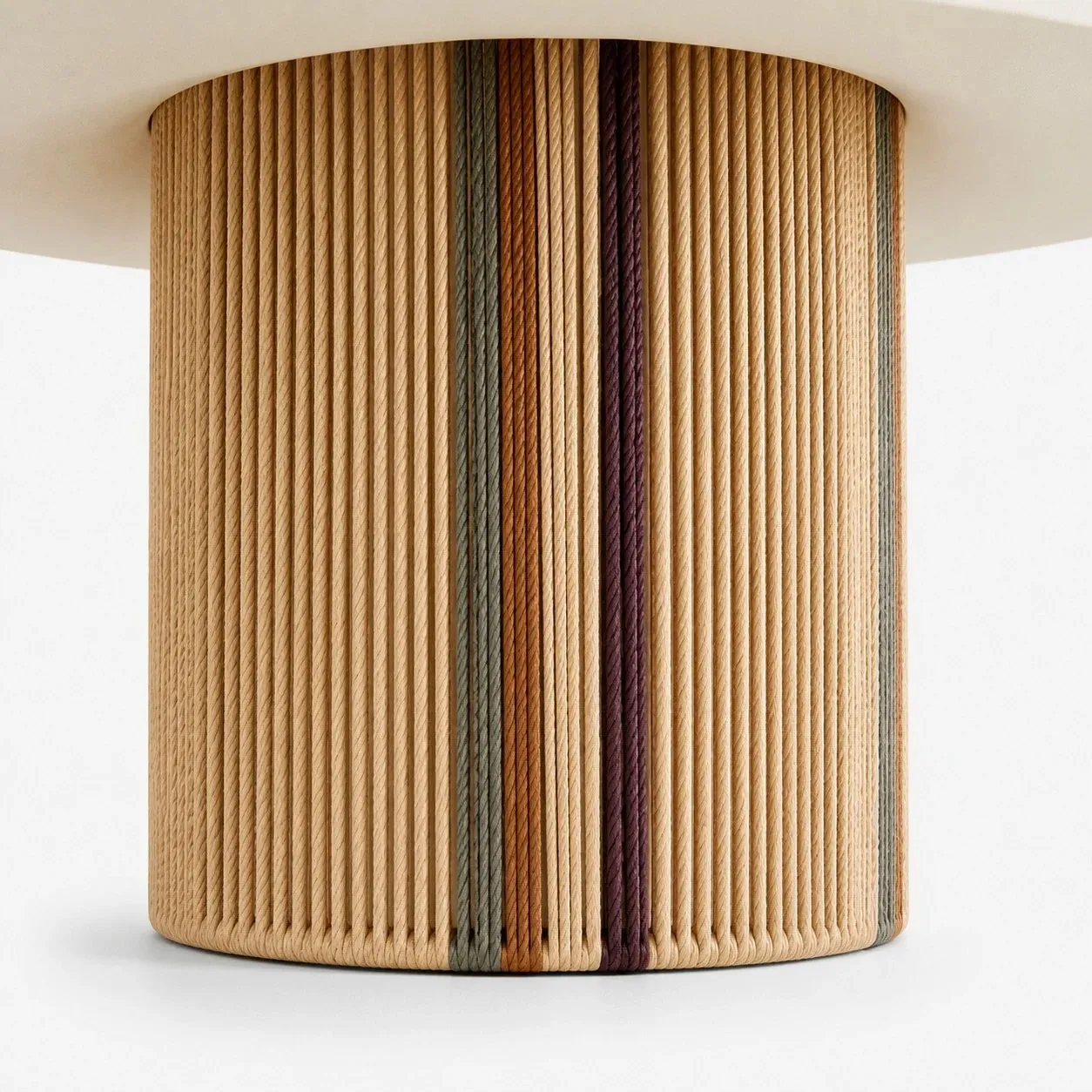 Woven wall sconce shade profile detail
