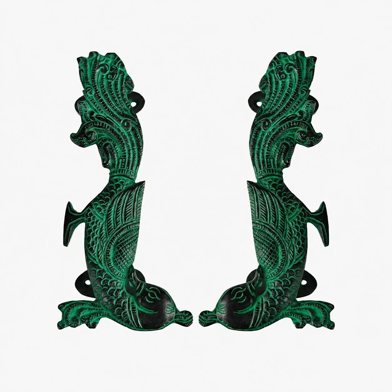 Handcrafted Brass Animal Door Handles 12