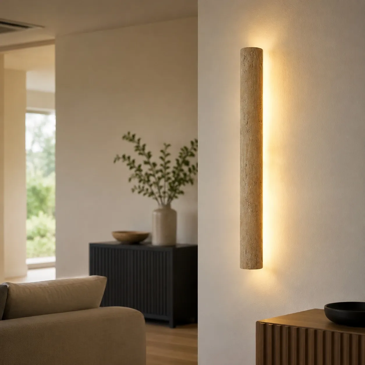 Outdoor wall light scene