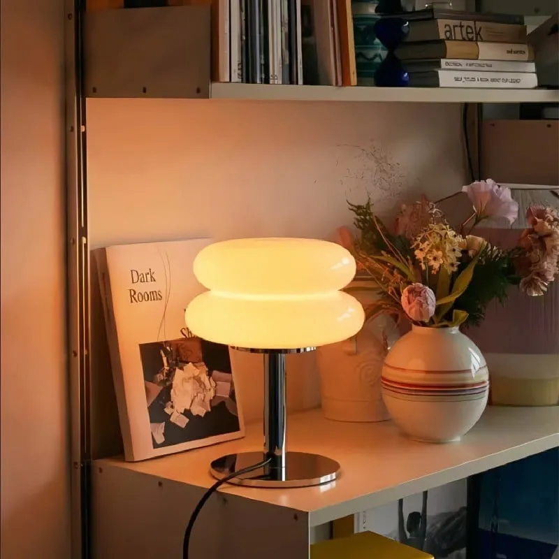 Retro Bauhaus Lollipop Ripple Table Lamp for Bedroom S19