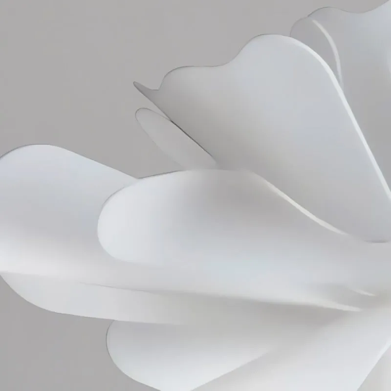 Nordic White Lotus Flower Pendant Light S30