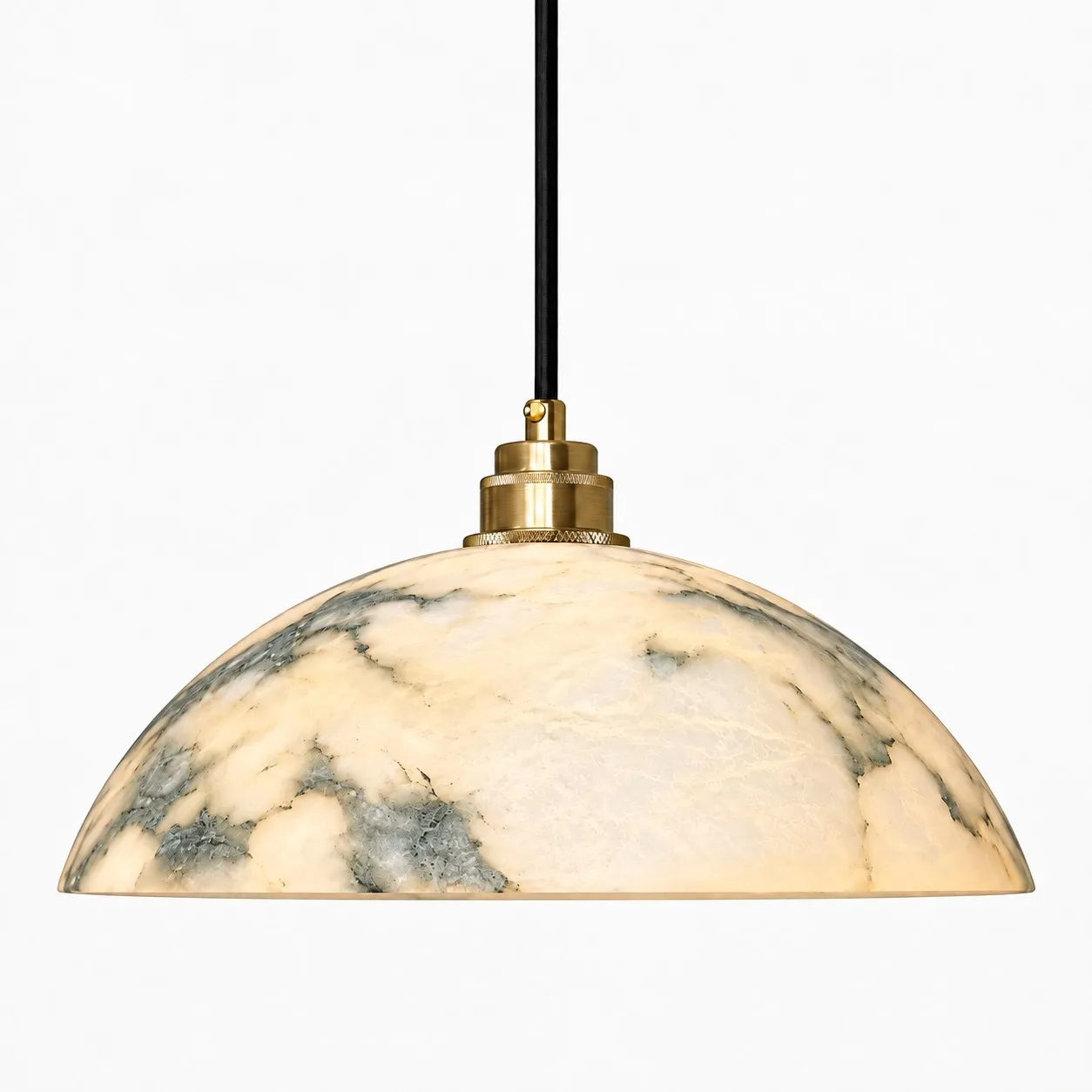 Aurora alabaster dome pendant main image