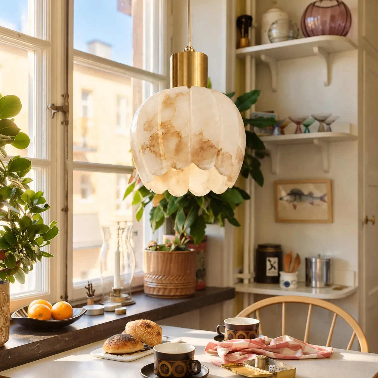 Velora alabaster pendant light image 3