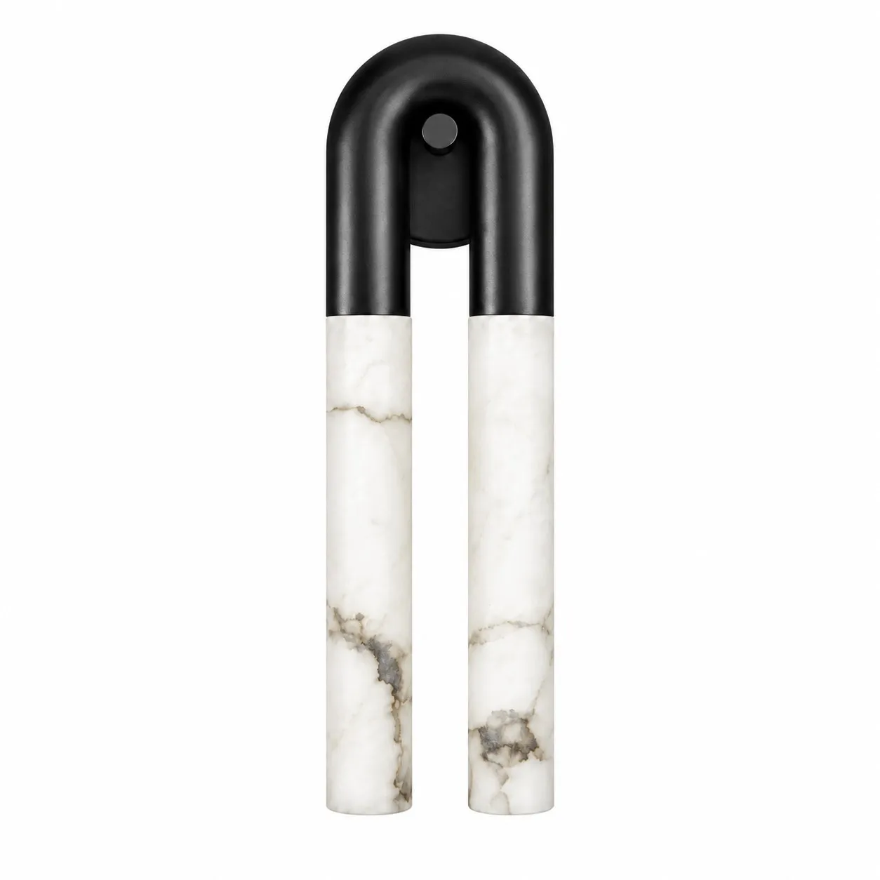 Velora alabaster wall light in black