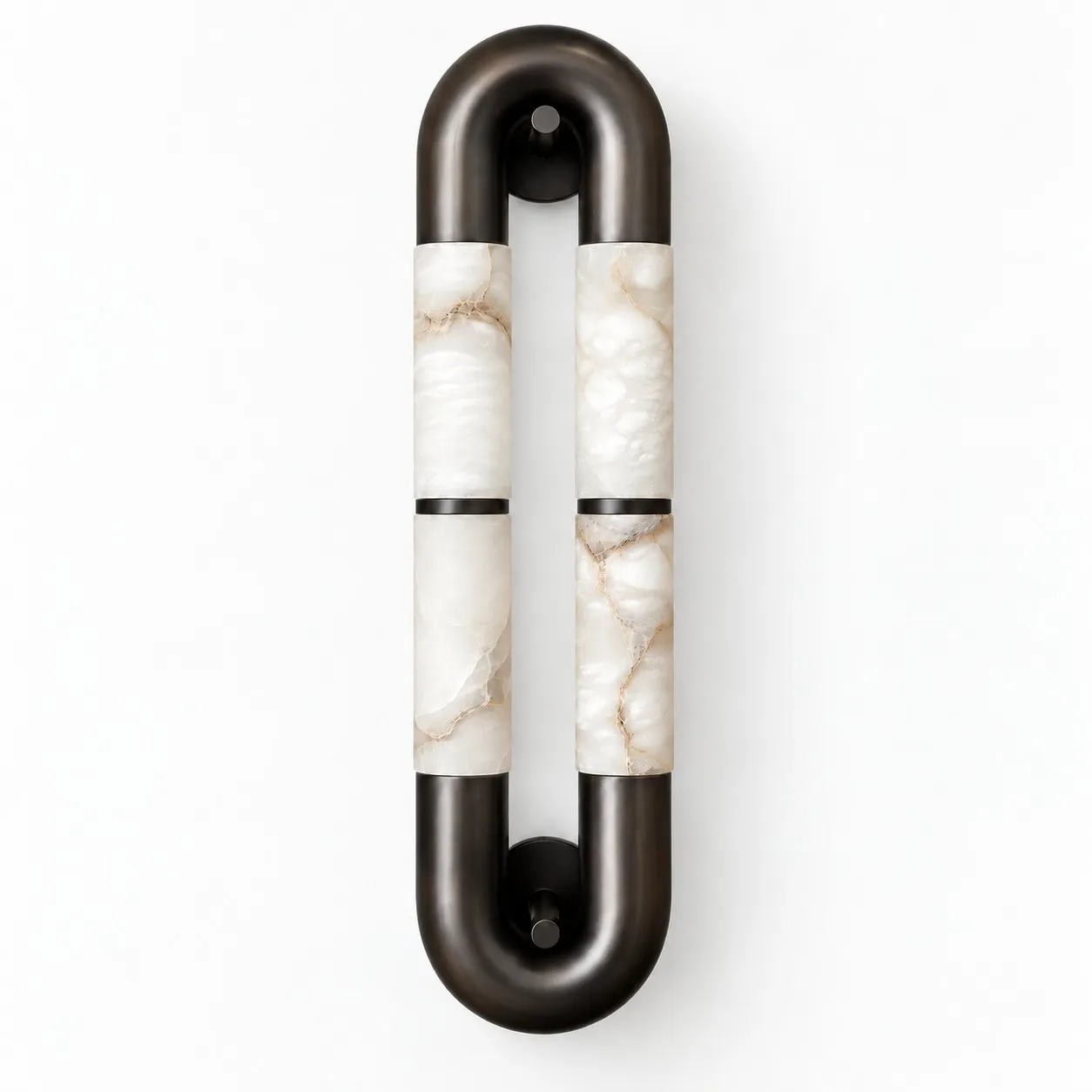 Velora alabaster wall sconce in bronze
