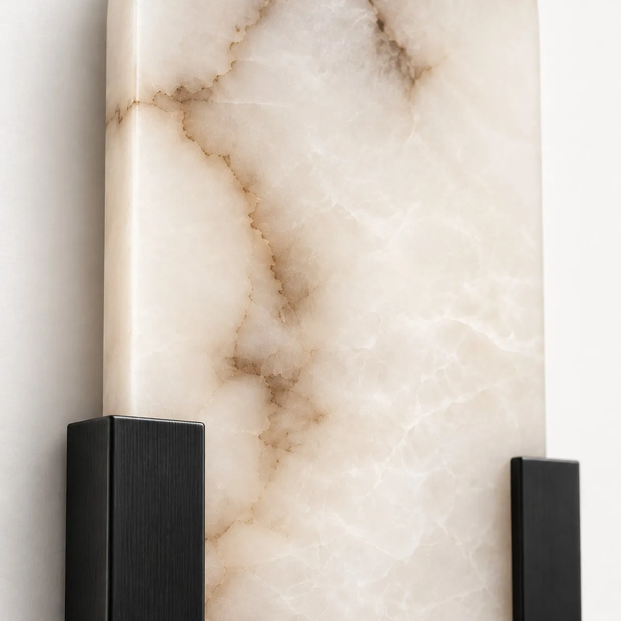 Black bars and alabaster panel detail