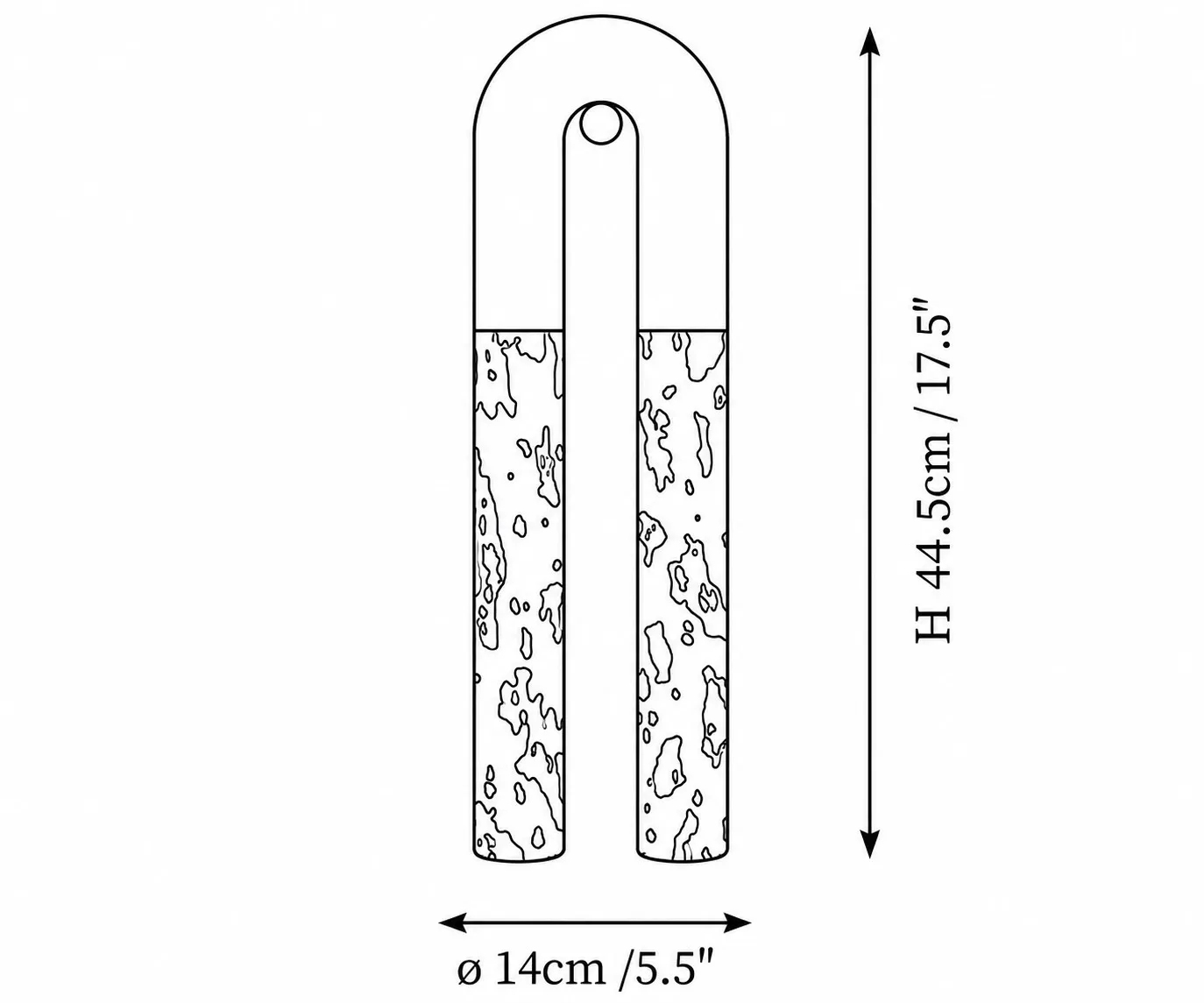 Velora alabaster wall light dimensions