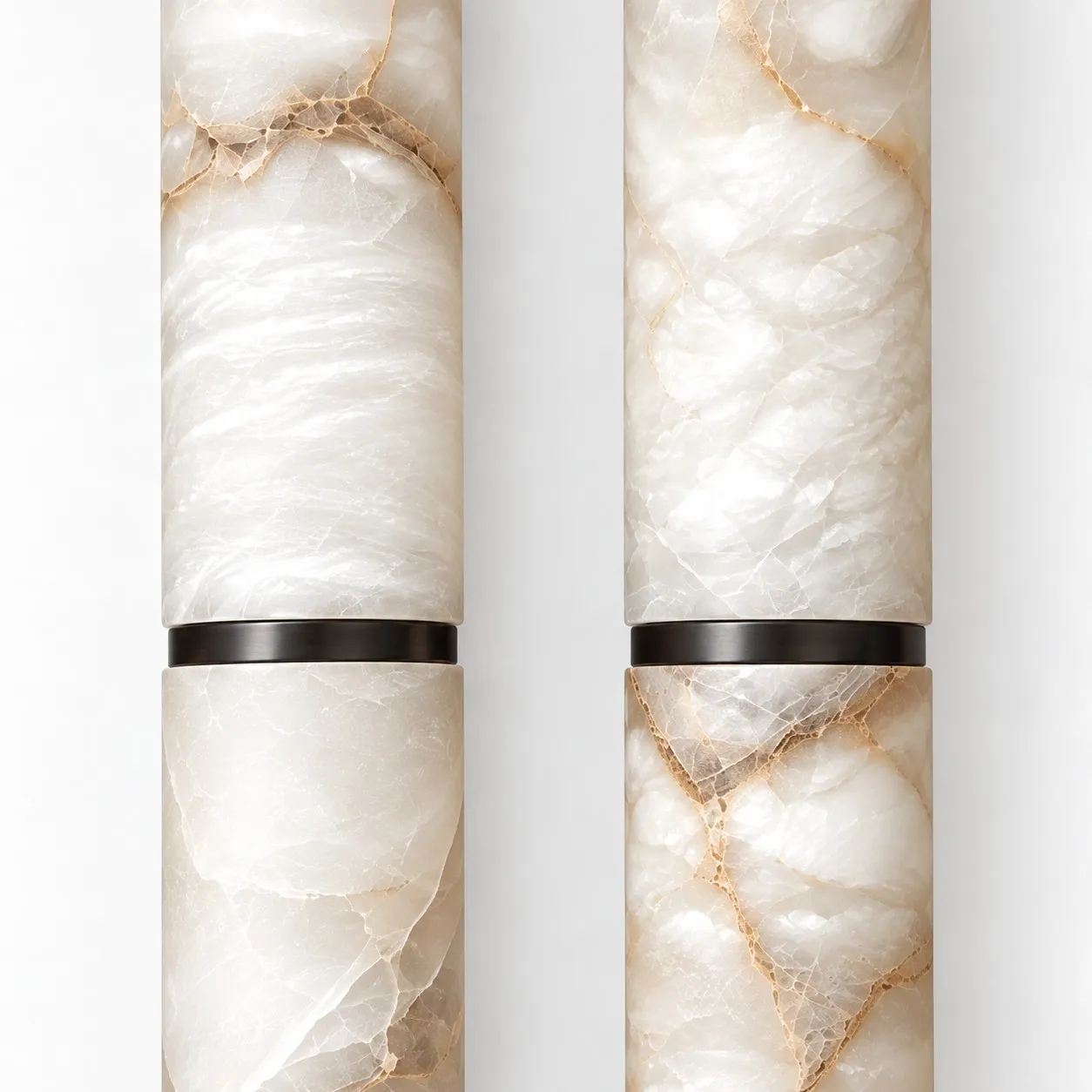 Bronze metal and alabaster detail