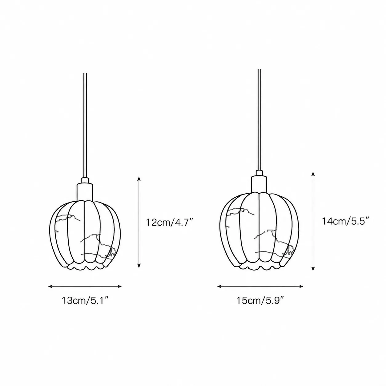 Velora alabaster pendant light image 6