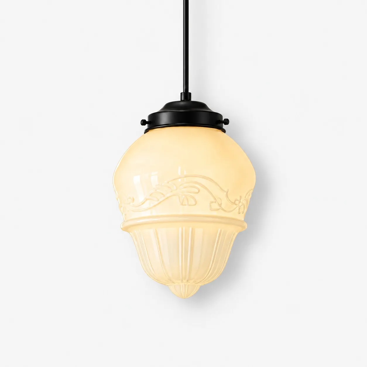 Vexrona milk glass pendant Model B