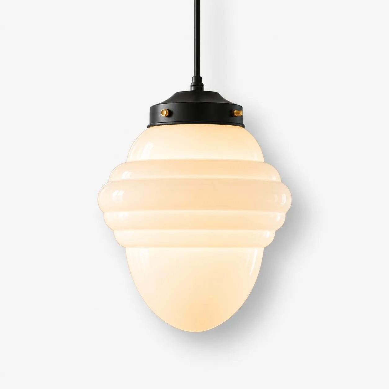 Vexrona milk glass pendant Model G