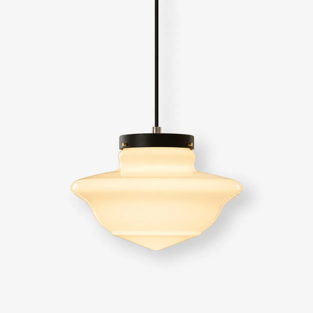 Vexrona milk glass pendant Model D