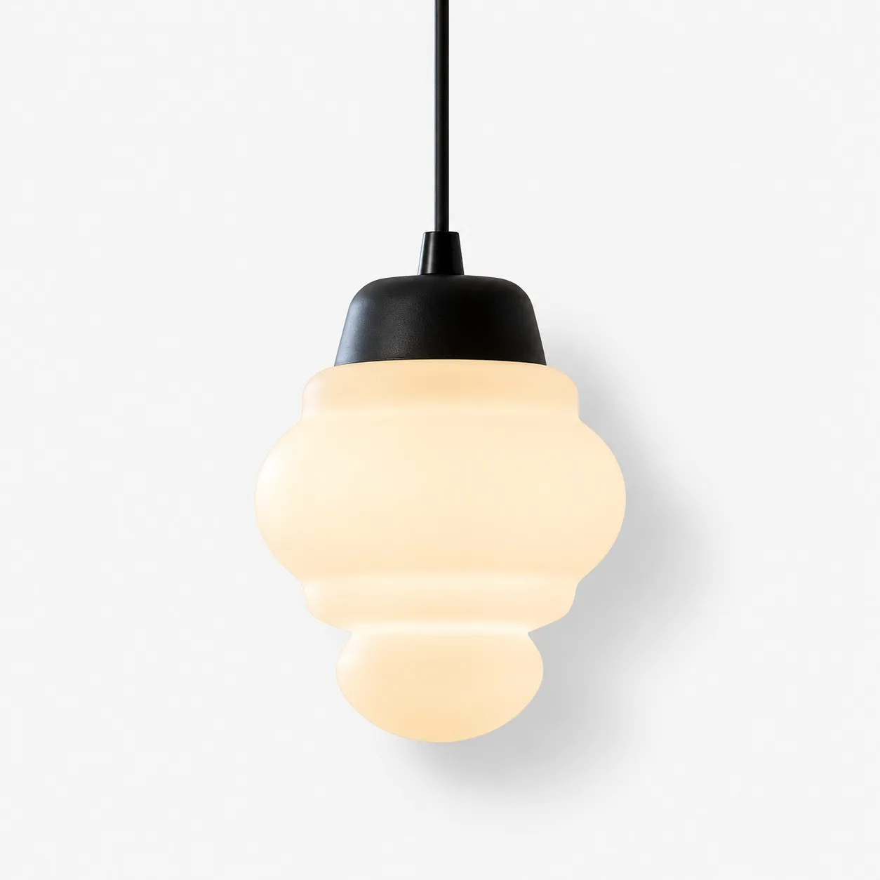 Vexrona milk glass pendant Model C
