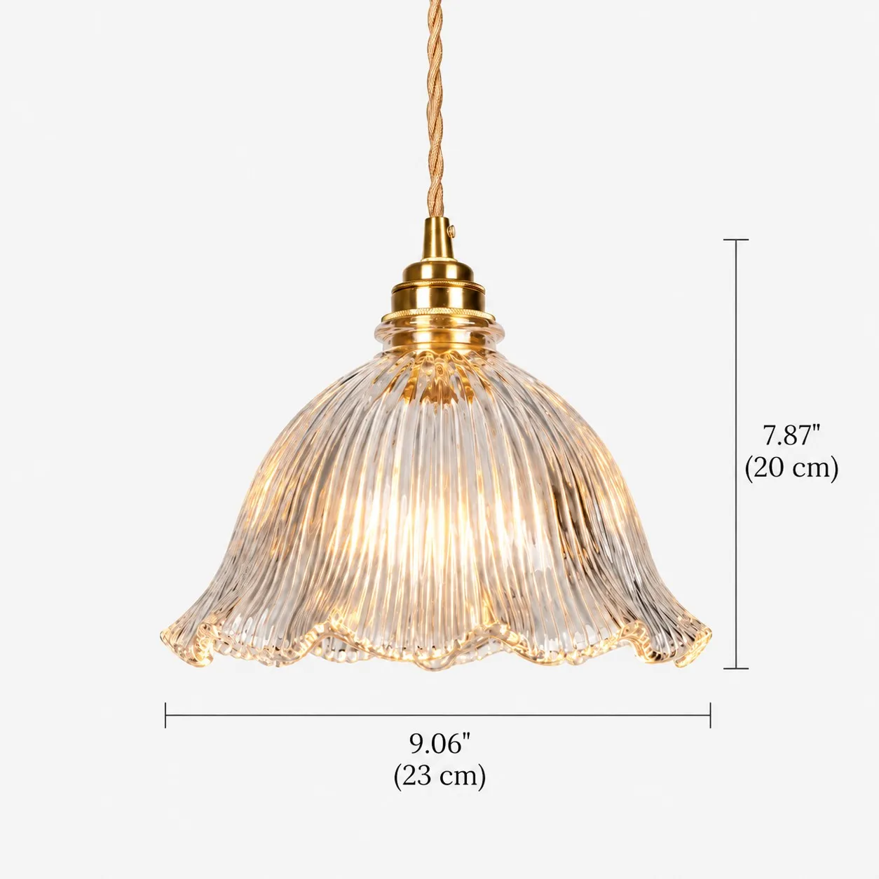 Blossix transparent pendant dimensions