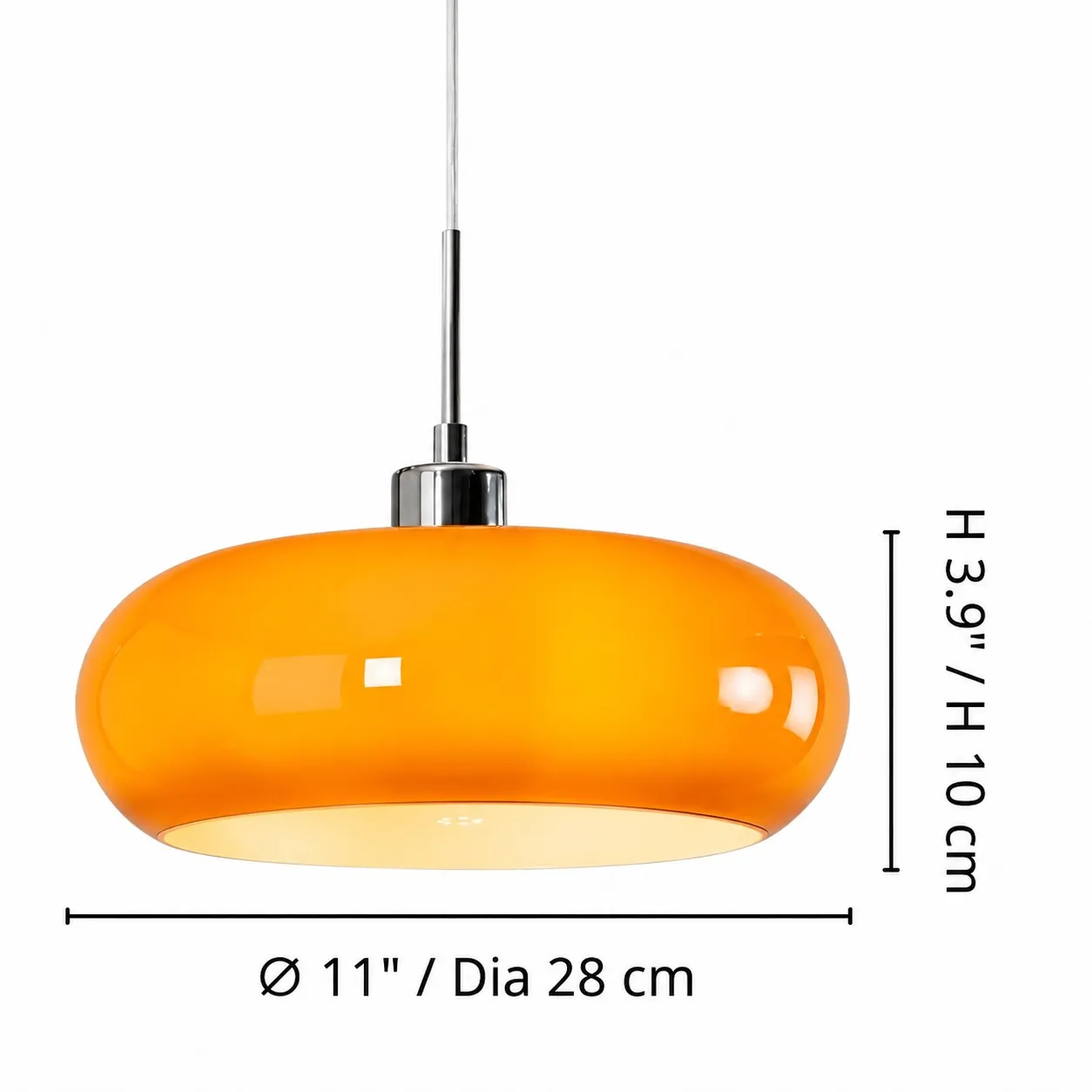 Opalora pendant dimensions