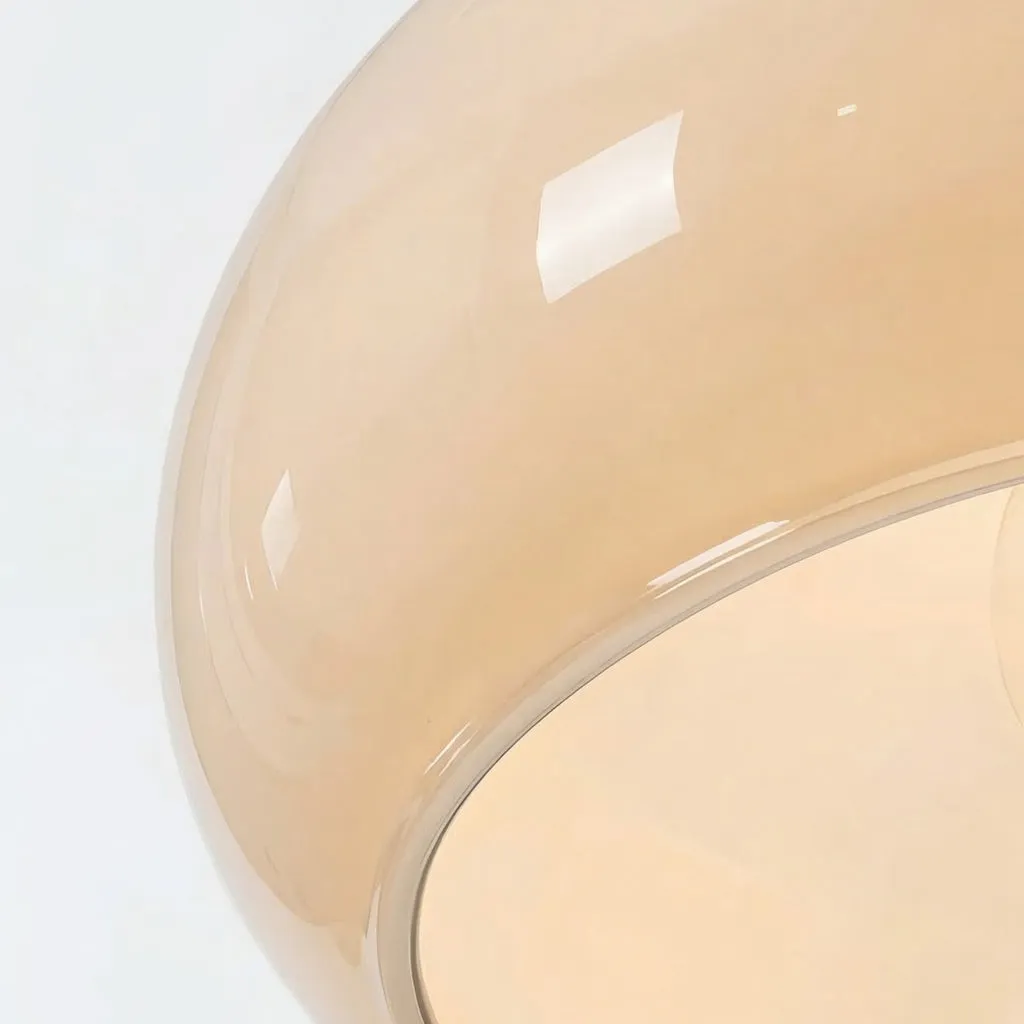 White glass shade detail